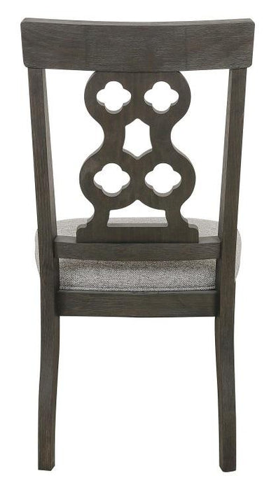 Arasina Side Chair in Dark Pewter (Set of 2)