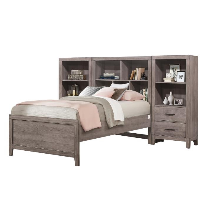 Woodrow 3pc Set Twin Wall Bed (TB+2PNS)