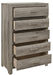 Mandan 5 Drawer Chest in Weathered Gray 1910GY-9 - Dimensional Outlet Furniture (Oakland, CA)