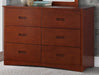 Rowe 6 Drawer Dresser in Dark Cherry B2013DC-5 - Dimensional Outlet Furniture (Oakland, CA)