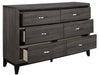 Davi Dresser in Gray 1645-5 - Dimensional Outlet Furniture (Oakland, CA)