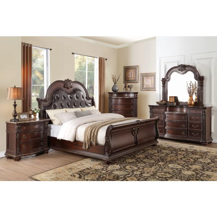 Cavalier (4)California King Sleigh Bed