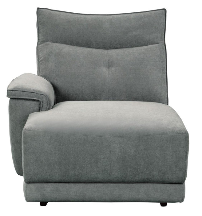 Tesoro Left Side Chaise in Dark Gray 9509DG-5L