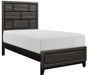 Davi Twin Panel Bed in Gray 1645T-1 - Dimensional Outlet Furniture (Oakland, CA)