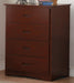 Rowe 4 Drawer Chest in Dark Cherry B2013DC-9 - Dimensional Outlet Furniture (Oakland, CA)