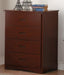 Rowe 4 Drawer Chest in Dark Cherry B2013DC-9 - Dimensional Outlet Furniture (Oakland, CA)