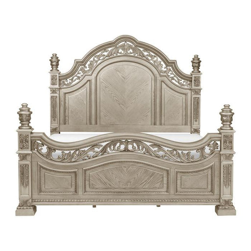 Catalonia King Poster Bed in Platinum Gold 1824PGK-1EK image