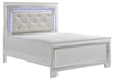 Allura Queen Panel Bed in White 1916W-1 - Dimensional Outlet Furniture (Oakland, CA)