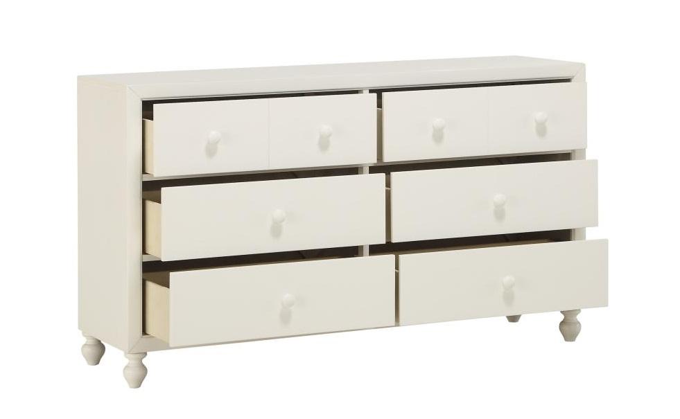 Wellsummer 6 Drawer Dresser in White 1803W-5