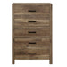 Mandan 5 Drawer Chest in Weathered Pine 1910-9 - Dimensional Outlet Furniture (Oakland, CA)