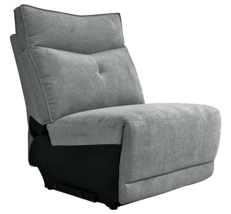 Tesoro Armless Chair in Dark Gray 9509DG-AC