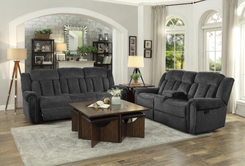 Nutmeg Glider Reclining Chair in Charcoal Gray 9901CC-1 - Dimensional Outlet Furniture (Oakland, CA)