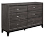 Davi Dresser in Gray 1645-5 - Dimensional Outlet Furniture (Oakland, CA)