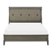 Cotterill Queen Upholstered Sleigh Bed in Gray 1730GY-1 - Dimensional Outlet Furniture (Oakland, CA)
