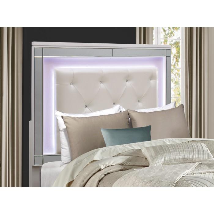 Alonza (3)Eastern King Bed, LED Lighting