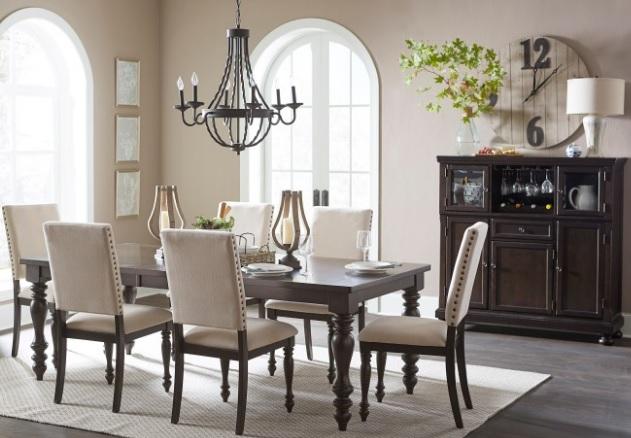 Begonia Dining Table in Gray 1718GY-90 - Dimensional Outlet Furniture (Oakland, CA)