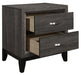 Davi Nightstand in Gray 1645-4 - Dimensional Outlet Furniture (Oakland, CA)