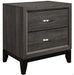 Davi Nightstand in Gray 1645-4 - Dimensional Outlet Furniture (Oakland, CA)