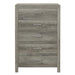 Mandan 5 Drawer Chest in Weathered Gray 1910GY-9 - Dimensional Outlet Furniture (Oakland, CA)
