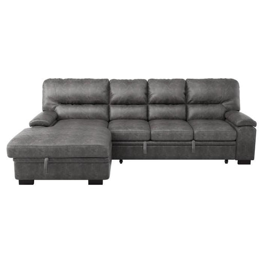 Michigan Sectional with Pull Out Bed and Left Chaise in Dark Gray 9407DG2LC3R image