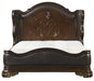 Royal Highlands Queen Upholstered Panel Bed in Rich Cherry 1603-1 - Dimensional Outlet Furniture (Oakland, CA)