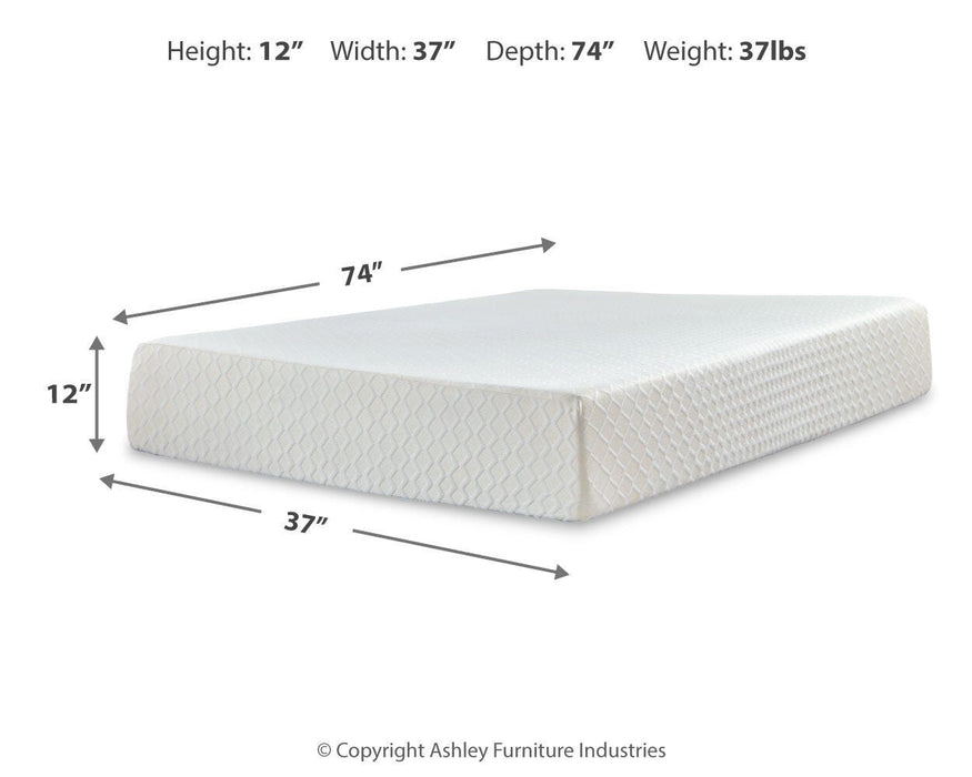 Chime 12 Inch Memory Foam Mattress in a Box - Dimensional Outlet Furniture (Oakland, CA)