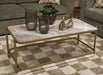 Manor Stone Coffee Table - Dimensional Outlet Furniture (Oakland, CA)