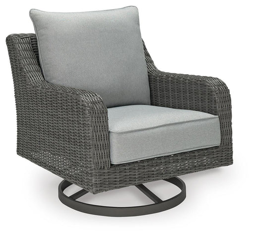Elite Park Outdoor Swivel Lounge with Cushion - Dimensional Outlet Furniture (Oakland, CA)