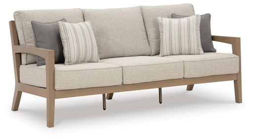 Hallow Creek Outdoor Sofa with Cushion - Dimensional Outlet Furniture (Oakland, CA)