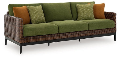 Horizon Hall Outdoor Sofa with Cushion - Dimensional Outlet Furniture (Oakland, CA)
