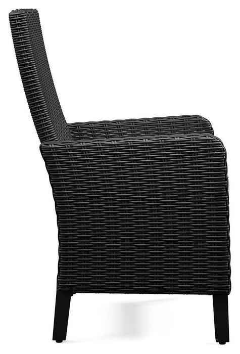 Beachcroft Outdoor Arm Chair with Cushion (Set of 2) - Dimensional Outlet Furniture (Oakland, CA)