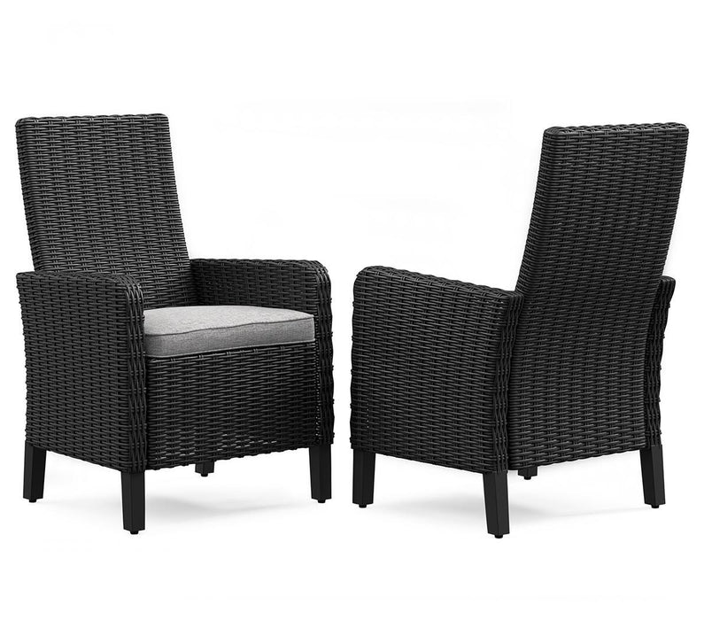 Beachcroft Outdoor Arm Chair with Cushion (Set of 2) - Dimensional Outlet Furniture (Oakland, CA)