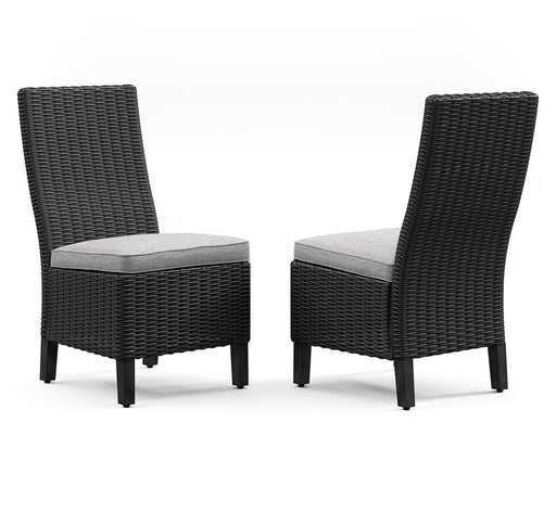 Beachcroft Outdoor Side Chair with Cushion (Set of 2) - Dimensional Outlet Furniture (Oakland, CA)