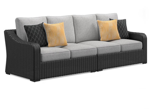 Beachcroft 2-Piece Outdoor Loveseat with Cushion - Dimensional Outlet Furniture (Oakland, CA)