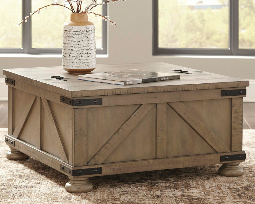 Aldwin Coffee Table With Storage - Dimensional Outlet Furniture (Oakland, CA)