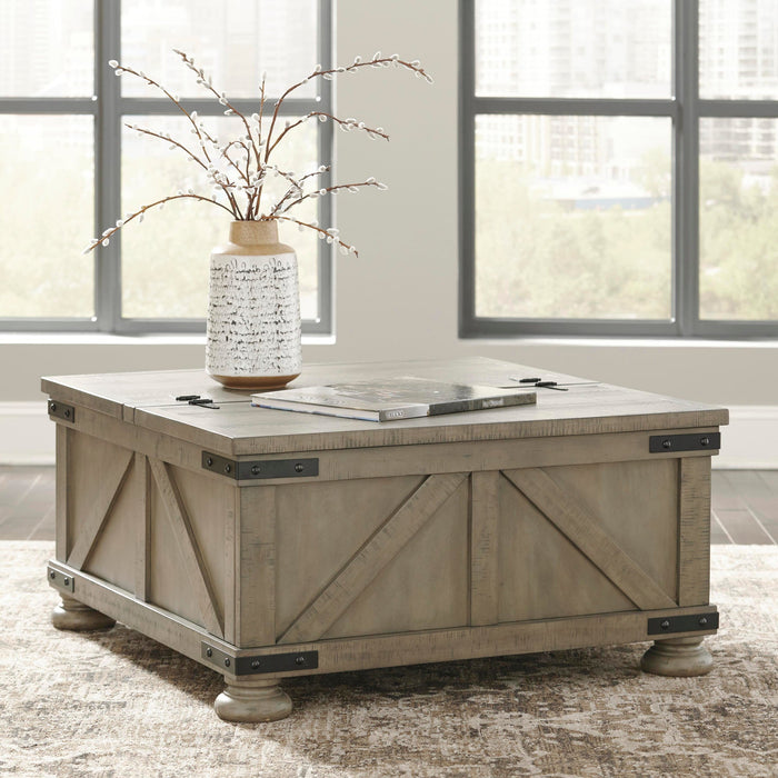 Aldwin Coffee Table With Storage - Dimensional Outlet Furniture (Oakland, CA)