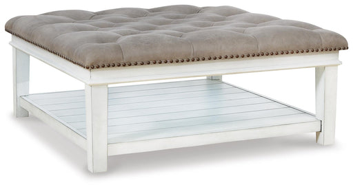 Kanwyn Upholstered Ottoman Coffee Table - Dimensional Outlet Furniture (Oakland, CA)