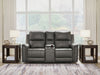 Bleckley Power Reclining Loveseat with Console - Dimensional Outlet Furniture (Oakland, CA)