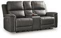 Bleckley Power Reclining Loveseat with Console - Dimensional Outlet Furniture (Oakland, CA)
