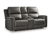 Bleckley Power Reclining Loveseat with Console - Dimensional Outlet Furniture (Oakland, CA)