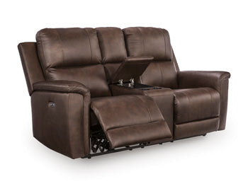 Bleckley Power Reclining Loveseat with Console - Dimensional Outlet Furniture (Oakland, CA)
