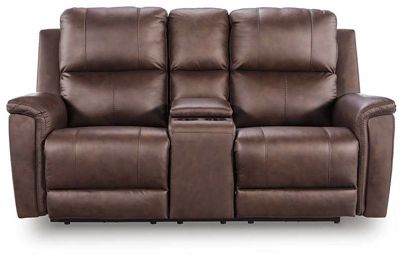 Bleckley Power Reclining Loveseat with Console - Dimensional Outlet Furniture (Oakland, CA)