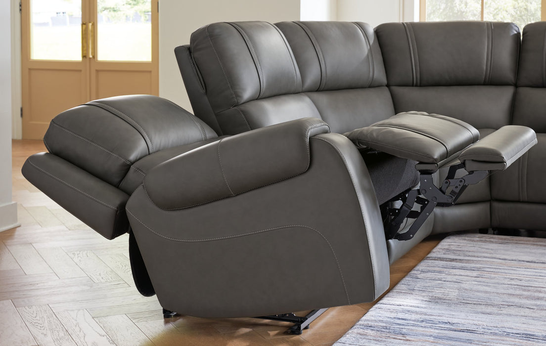 5Z - Pittson Power Reclining Sectional - Dimensional Outlet Furniture (Oakland, CA)