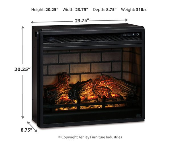 Entertainment Accessories Electric Infrared Fireplace Insert - Dimensional Outlet Furniture (Oakland, CA)