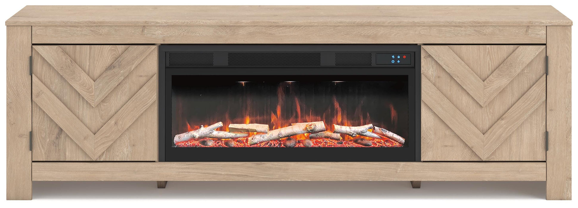 Cayboni 71" TV Stand with Electric Fireplace - Dimensional Outlet Furniture (Oakland, CA)