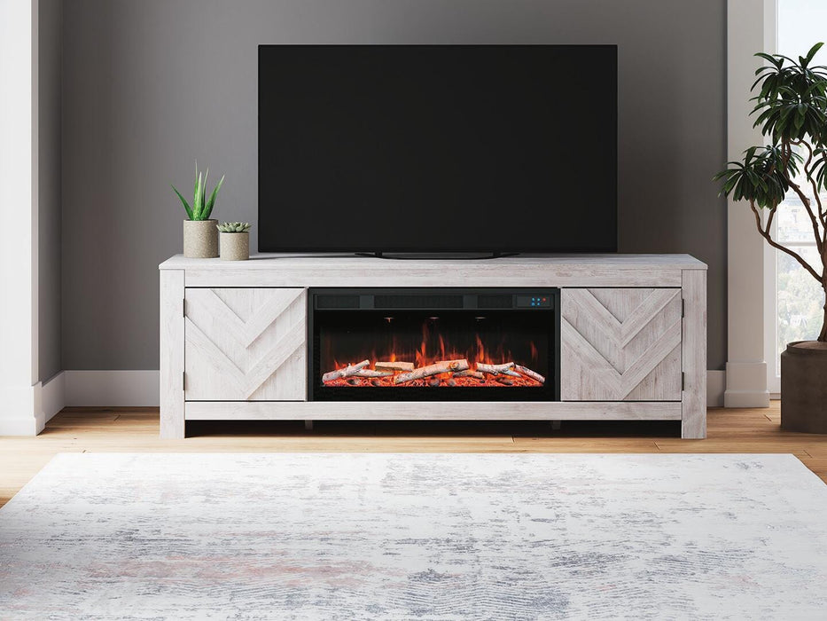 Cayboni 71" TV Stand with Electric Fireplace - Dimensional Outlet Furniture (Oakland, CA)