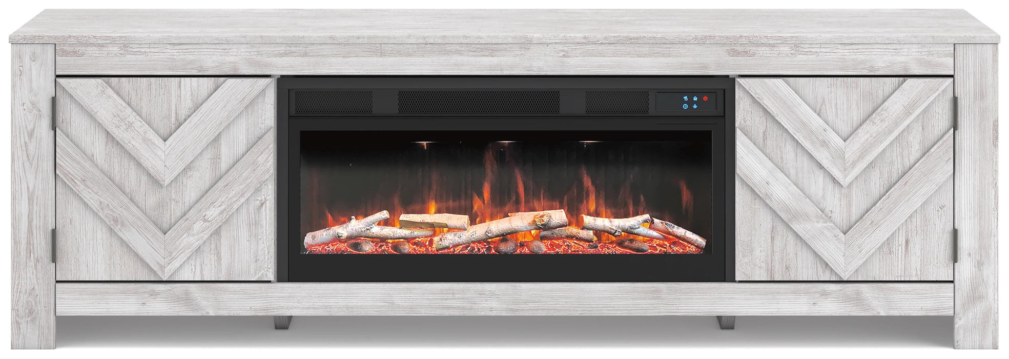 Cayboni 71" TV Stand with Electric Fireplace - Dimensional Outlet Furniture (Oakland, CA)