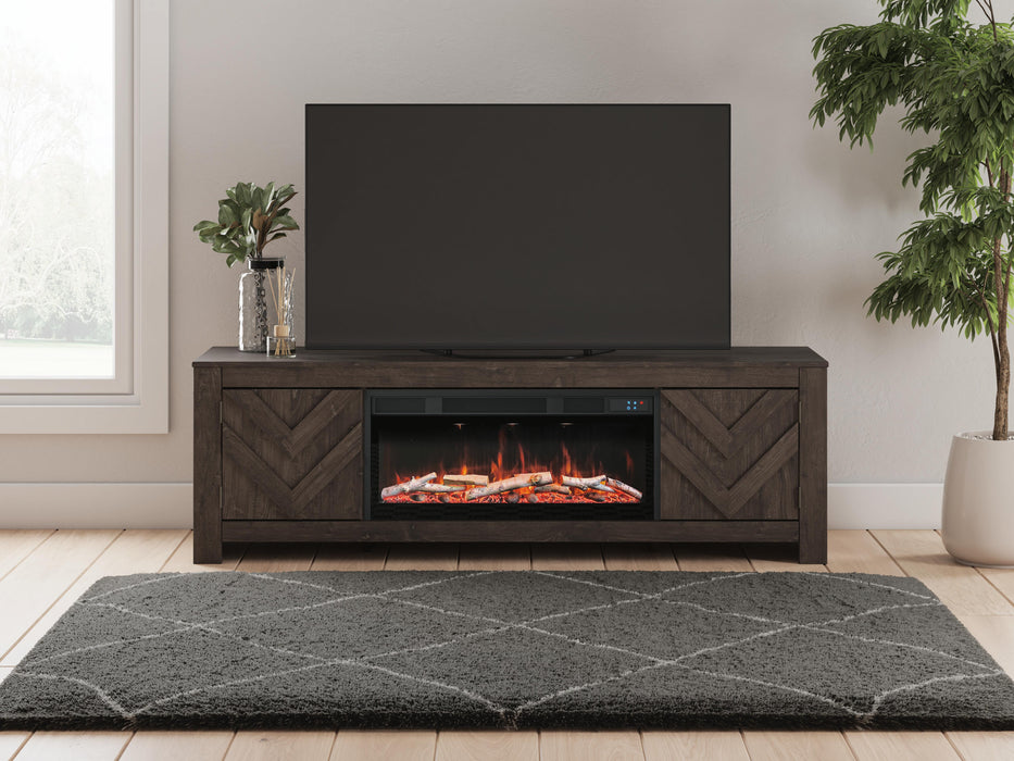 Cayboni 71" TV Stand with Electric Fireplace - Dimensional Outlet Furniture (Oakland, CA)