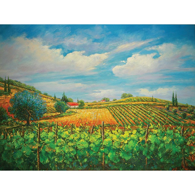 Summer In Napa Printed Canvas Painting - Dimensional Outlet Furniture (Oakland, CA)