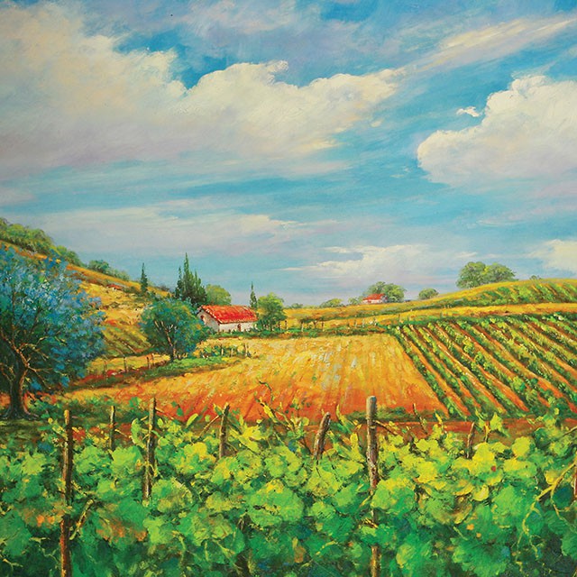 Summer In Napa Printed Canvas Painting - Dimensional Outlet Furniture (Oakland, CA)